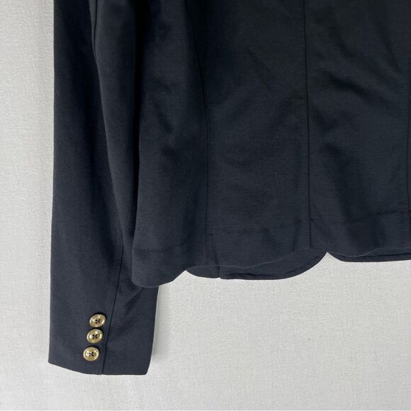 Cato Blazer Women’s Black Notched Lapel One Button Business Casual Jacket Small - Picture 8 of 10